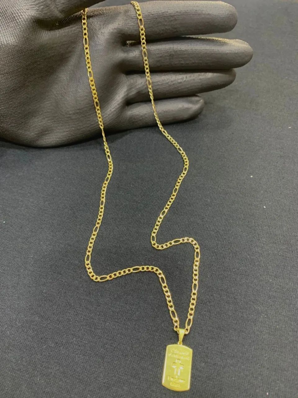 Corrente pingente pulseira moeda antiga  - Foto 3