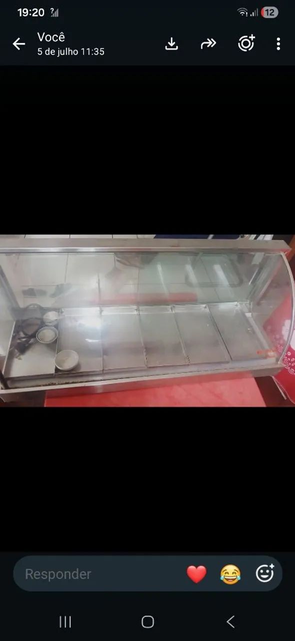 Vendo expositor de salgado 6 badeijas 