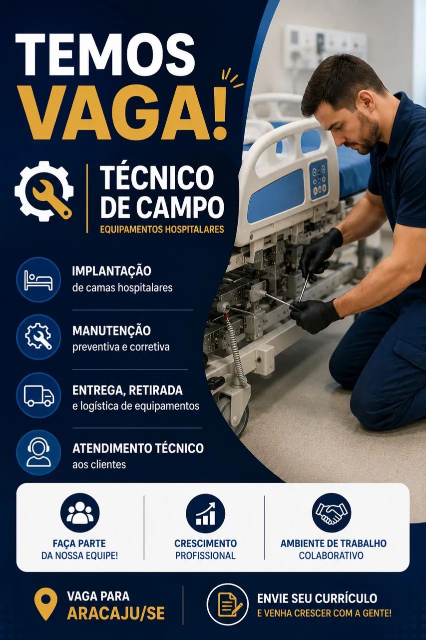 Temos Vagas !! Auxiliar de logística de equipamentos médicos 