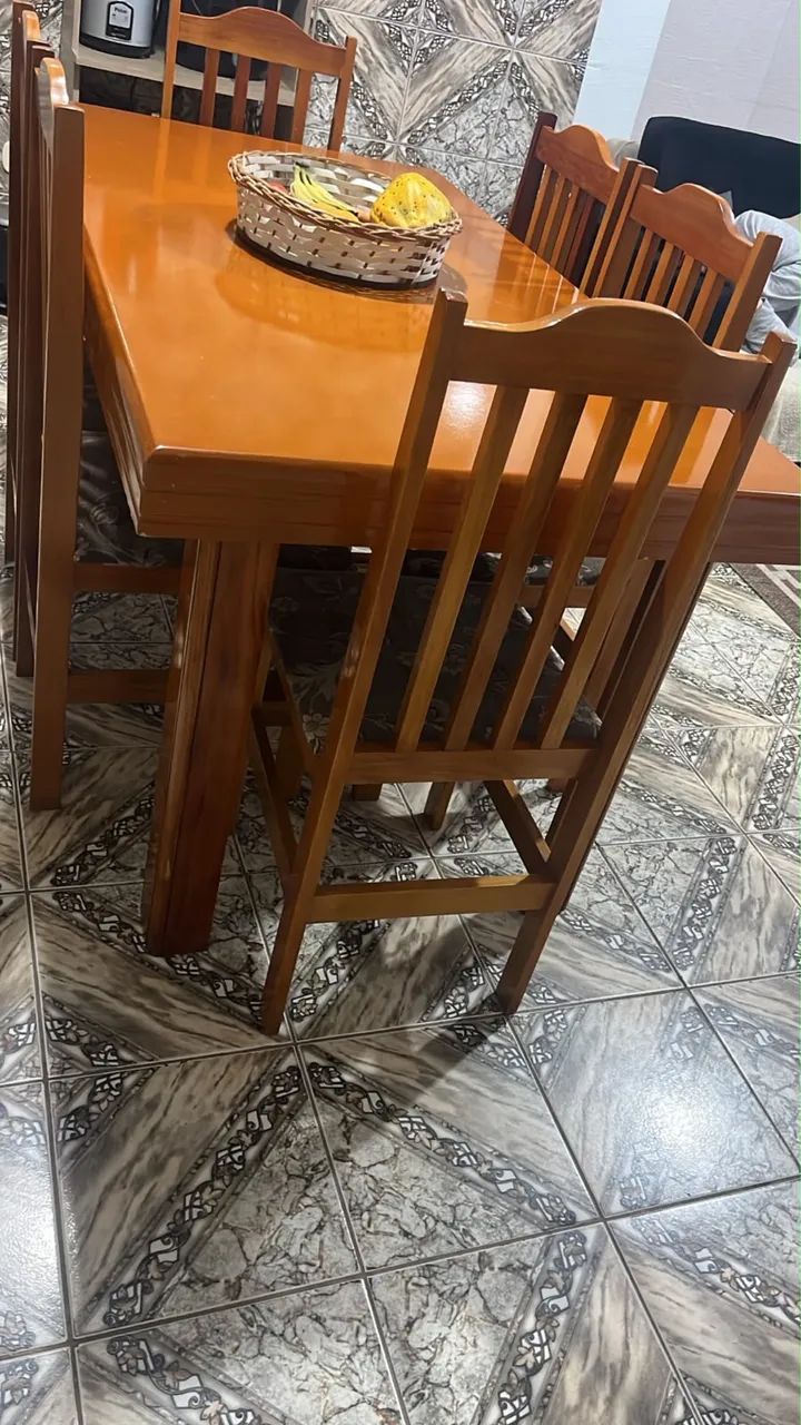 Jogo mesa com 6 cadeiras  - Foto 4