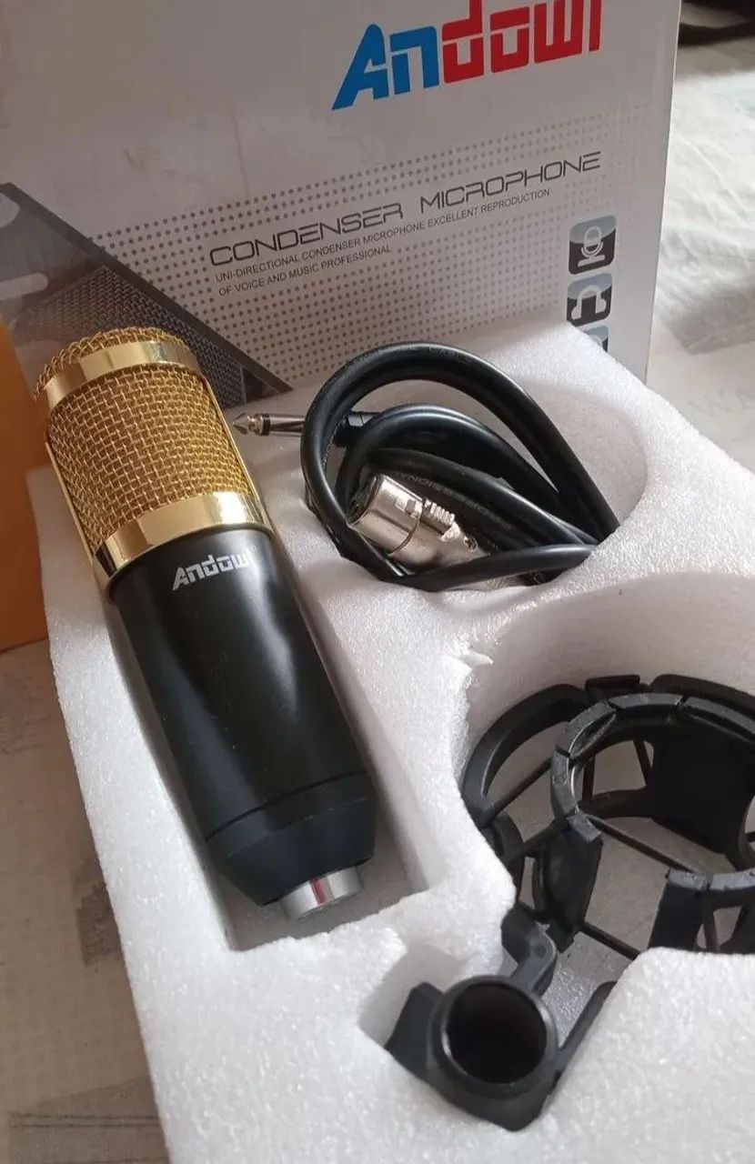 Interface de áudio Teyun 48V + Mic condensador BM800 - Foto 2