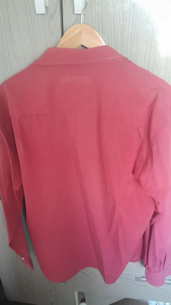 Camisa social vermelha  - Foto 4