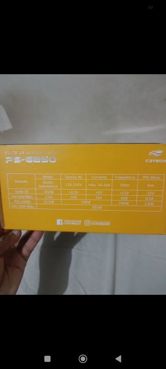 Fonte de alimentação Pc game  - Foto 3