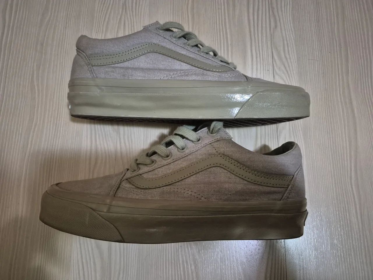 Tenis Vans Old Skool MTE Washed Canvas Green - Foto 3