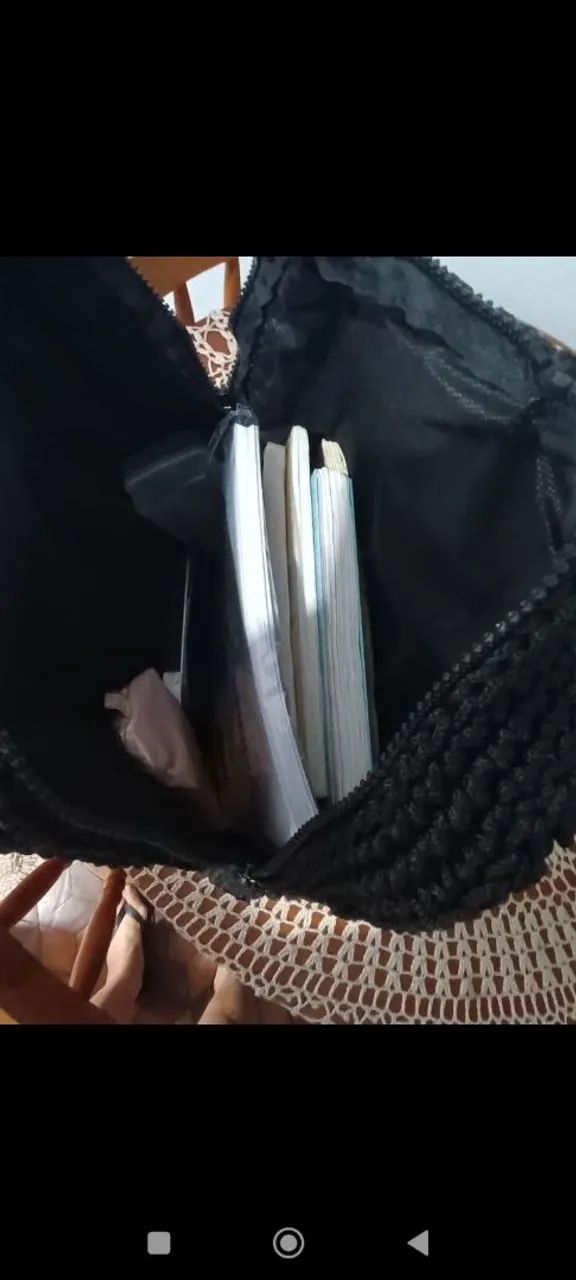 Mochila de crochê ótimo para escola  - Foto 4