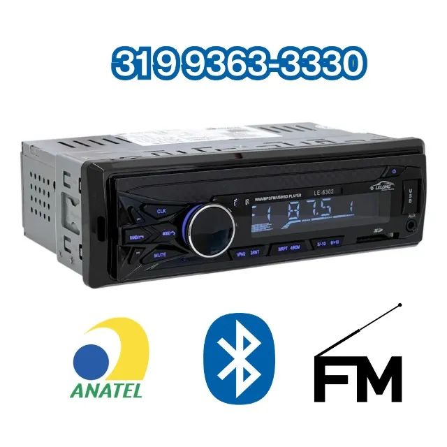 Rádio para Carro Bluetooth USB - Entrega no Mesmo Dia