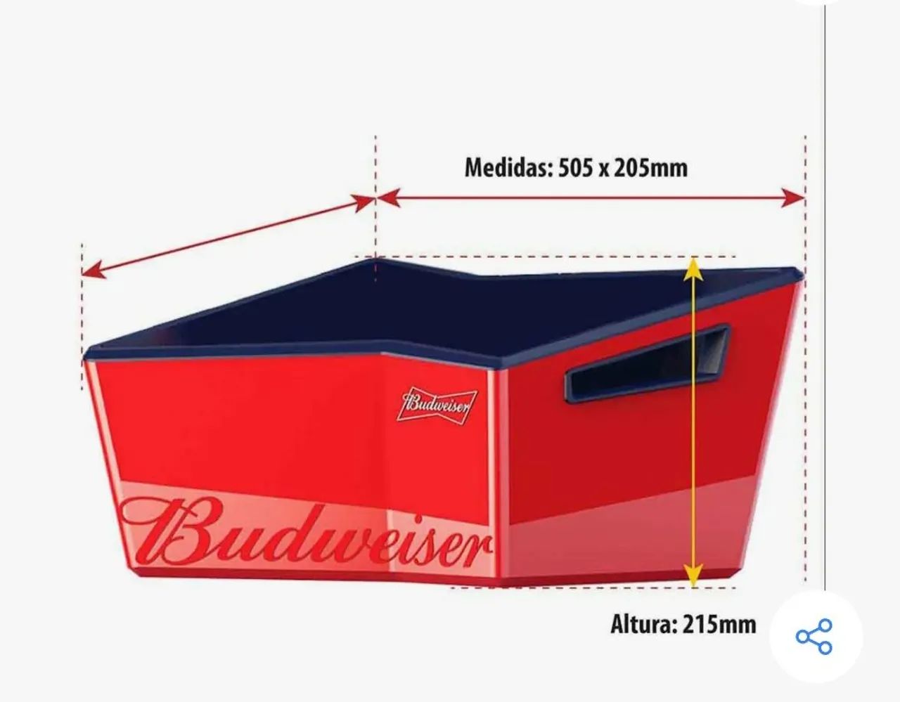 BALDE DE GELO BUDWEISE  - Foto 2