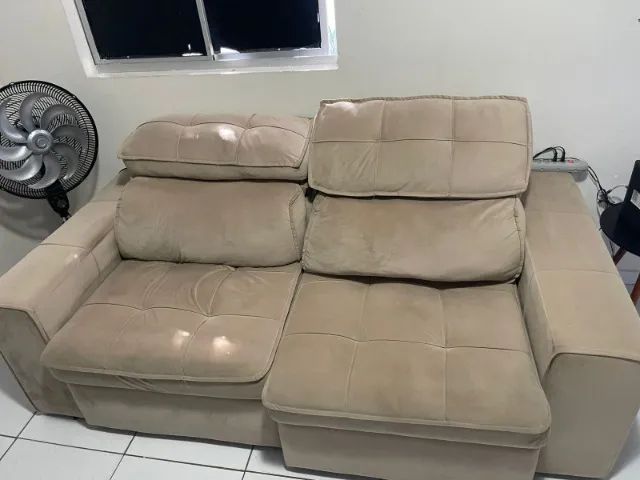 Vendo sofá retrátil - Bege
