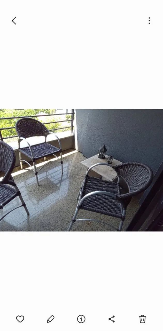 CONJUNTO COM 6 CADEIRAS EM ALUMIJIO E FIBRA SINTÉTICA 