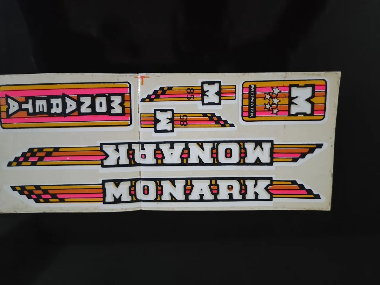 Adesivo de época monareta Monark 