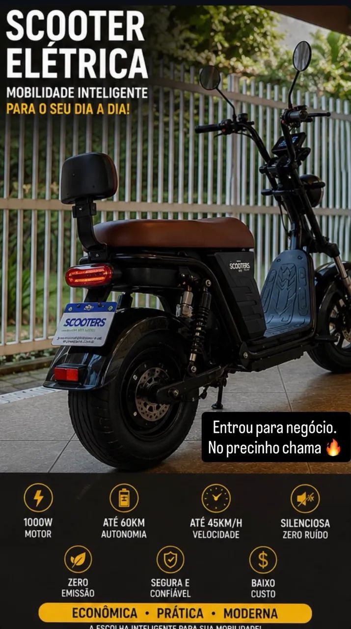 Scooter elétrica - zerada bem nova  - Foto 2