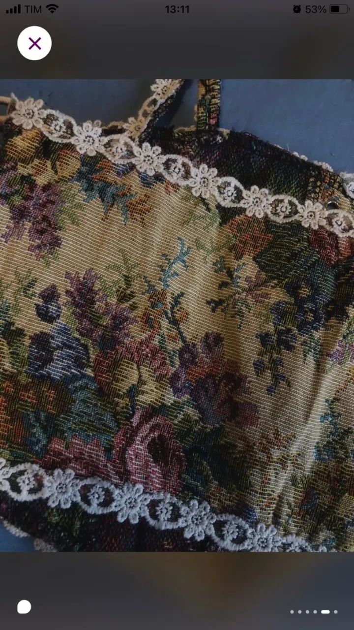 Corset Florido Vintage Cottage Core - Foto 3
