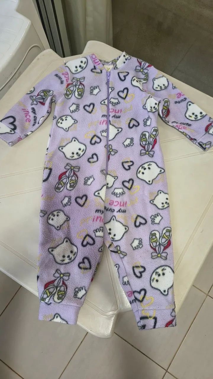 Pijama peludinho 2 anos