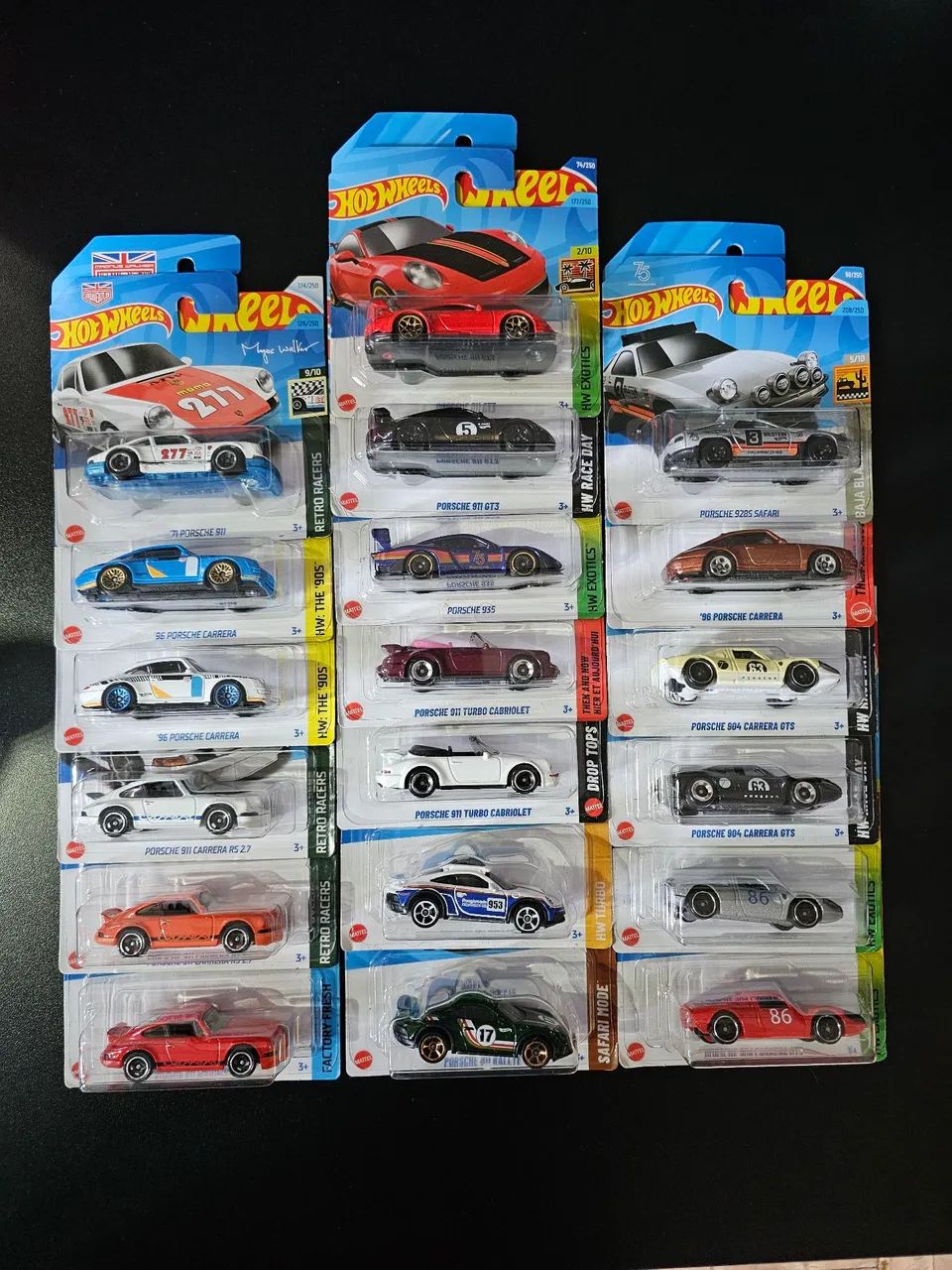 Coleção 20 Porsches Hot Wheels 