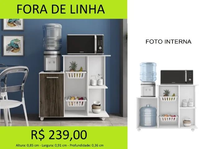 Fruteira com rodinhas - parcelamos sem juros 