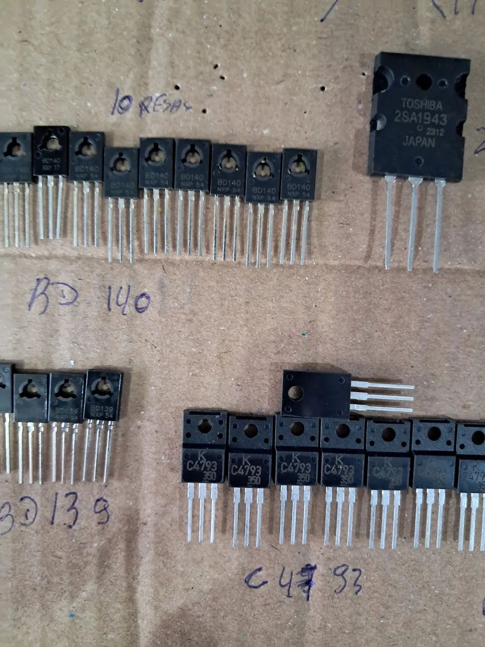 Kit- capacitor -transistor - Diodo - Resistor - Diodo cmd - transistor cmd  - Foto 3