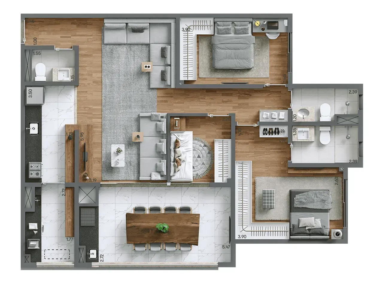 PLANTA 31m²