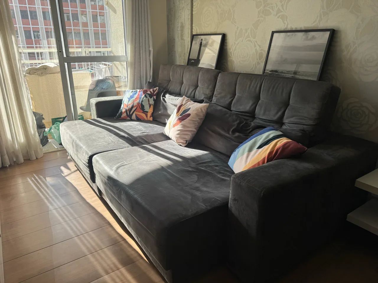 Sofá Retrátil e Reclinável 4 Lugares - Excelente Estado - Foto 4