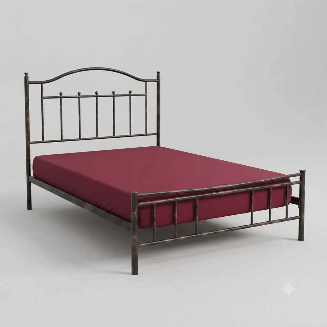 Barbada cama de ferro