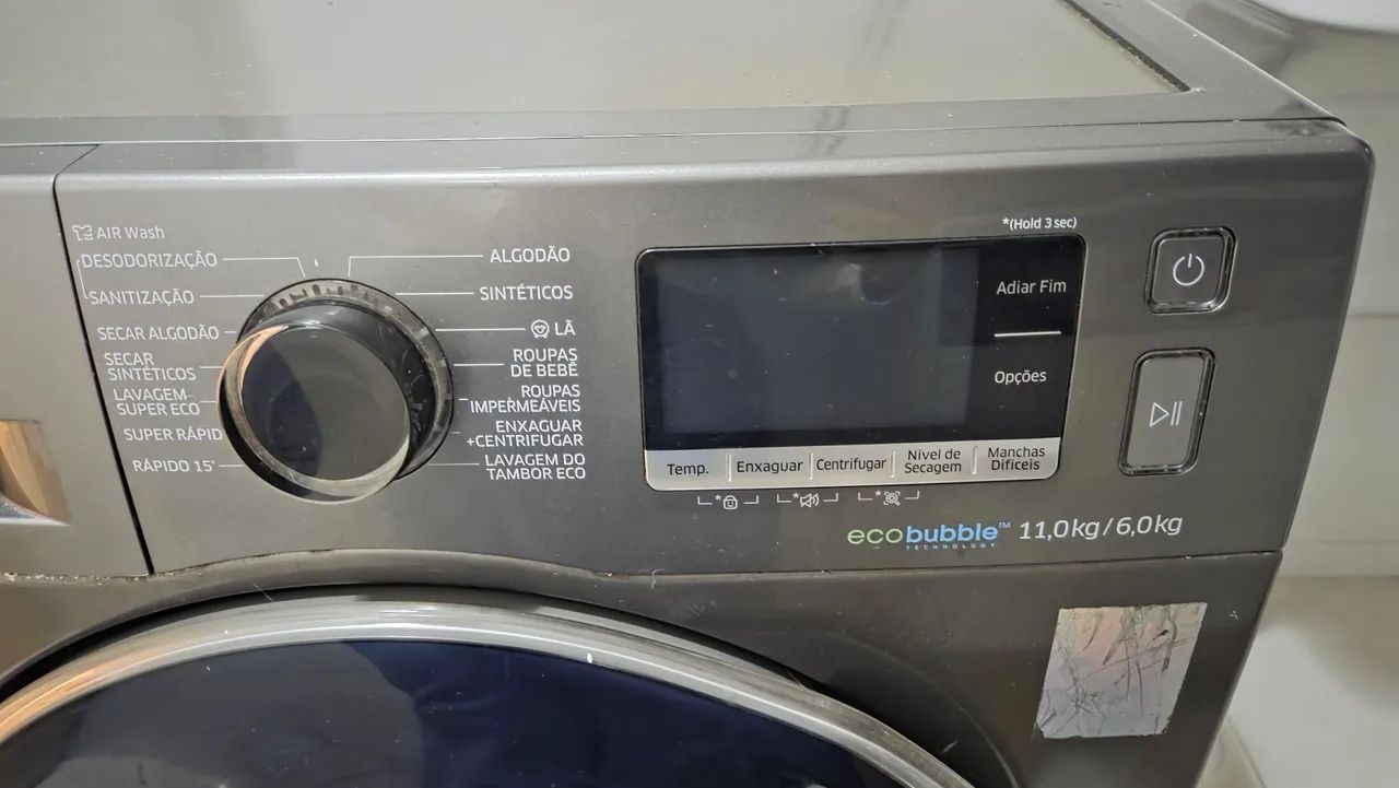 Lava e Seca Samsung EcoBubble 11kg - Lava normalmente | Secagem com defeito - Foto 2