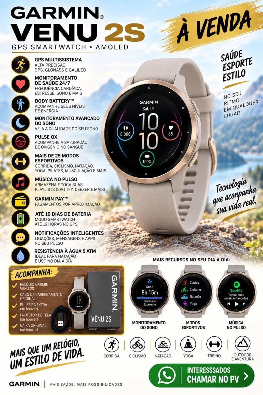 Garmin Venu 2S - Foto 2