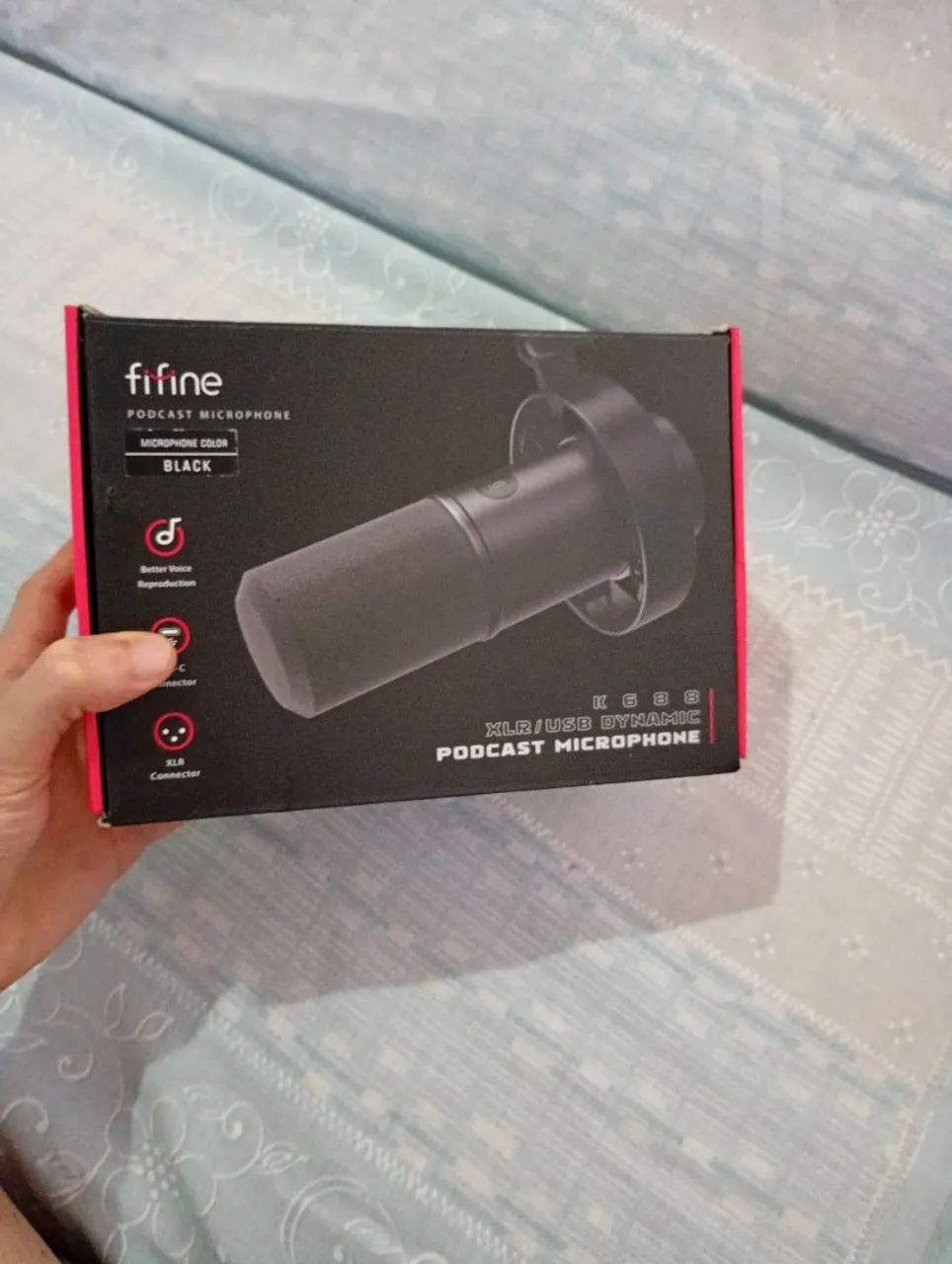 Microfone de podcast da Fifine