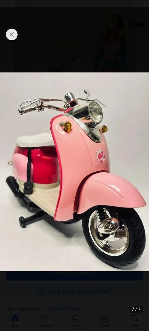 Pack barbie quero ser piloto + moto antiga da barbie - Foto 6