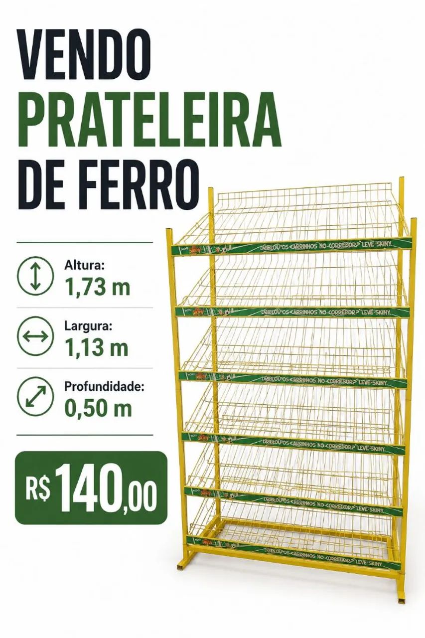 Vendo prateleira para comercio