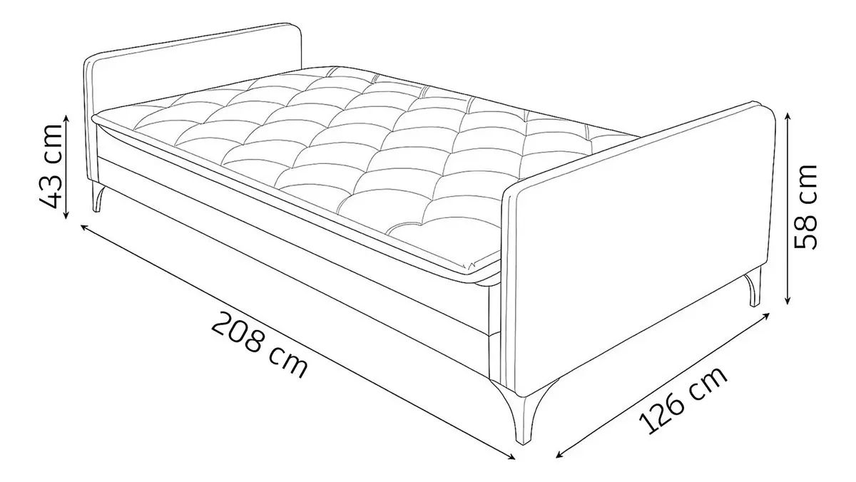 SOFA CAMA YARA - D CAZZA R$ 1.350,00 - Foto 5