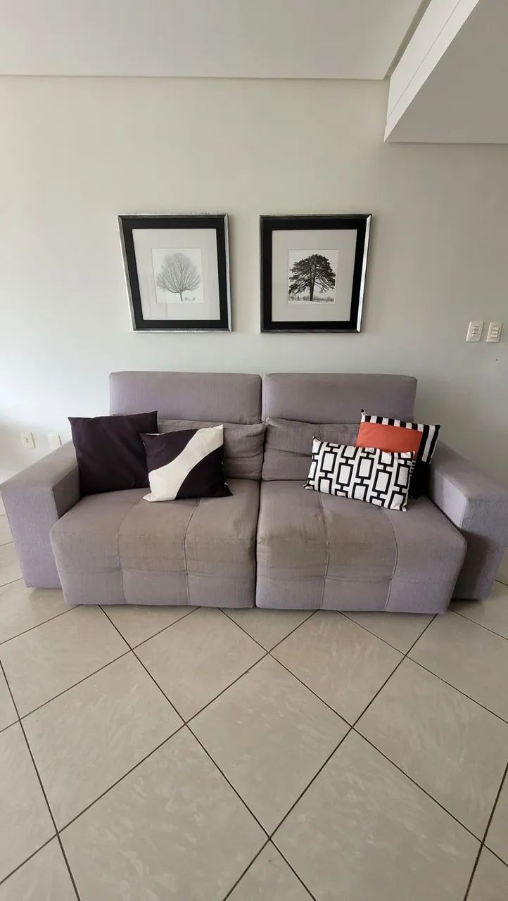VENDO SOFÁ RETRÁTIL 3 LUGARES - Foto 4