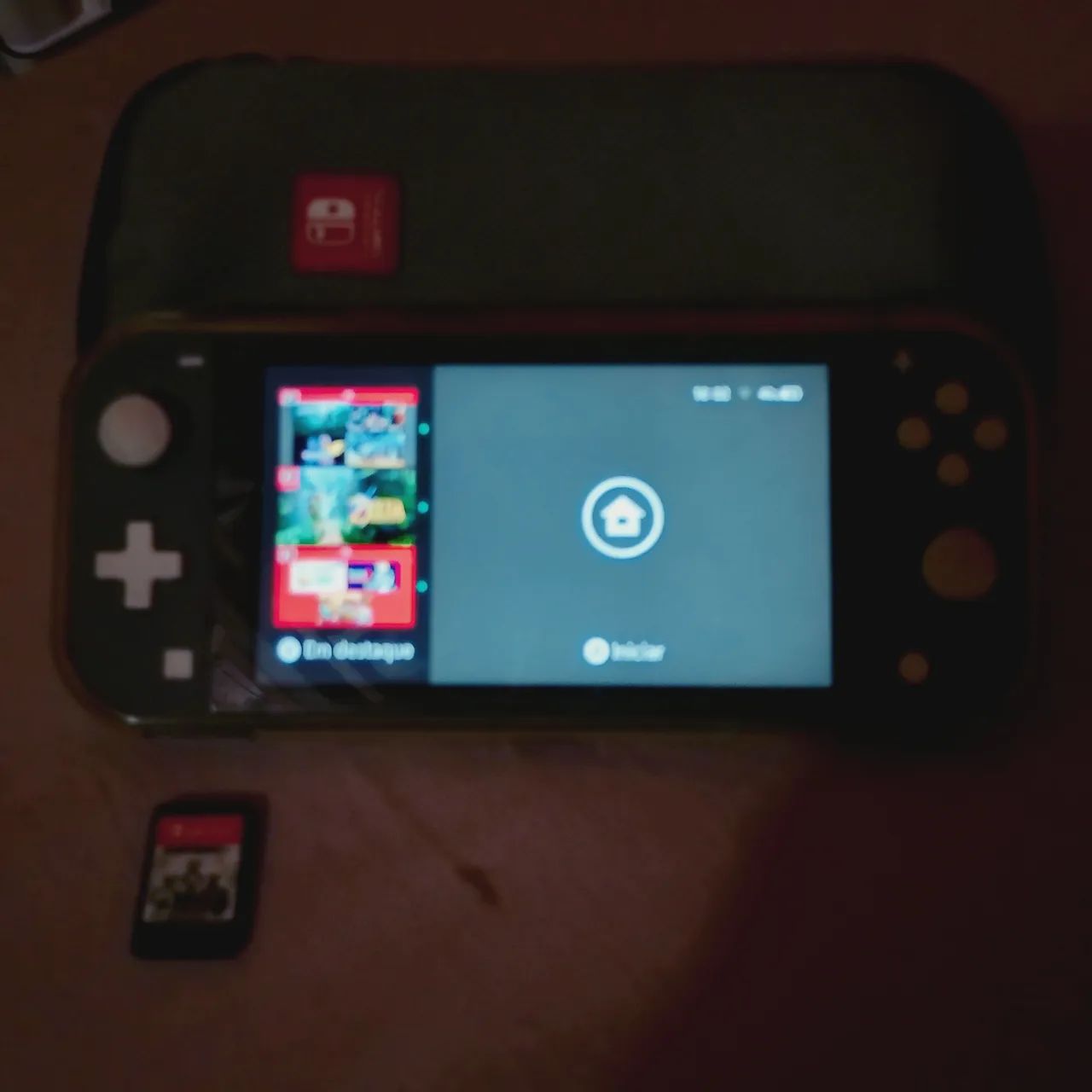 Nintendo Switch Lite - Cinza + SD128gb - Foto 2