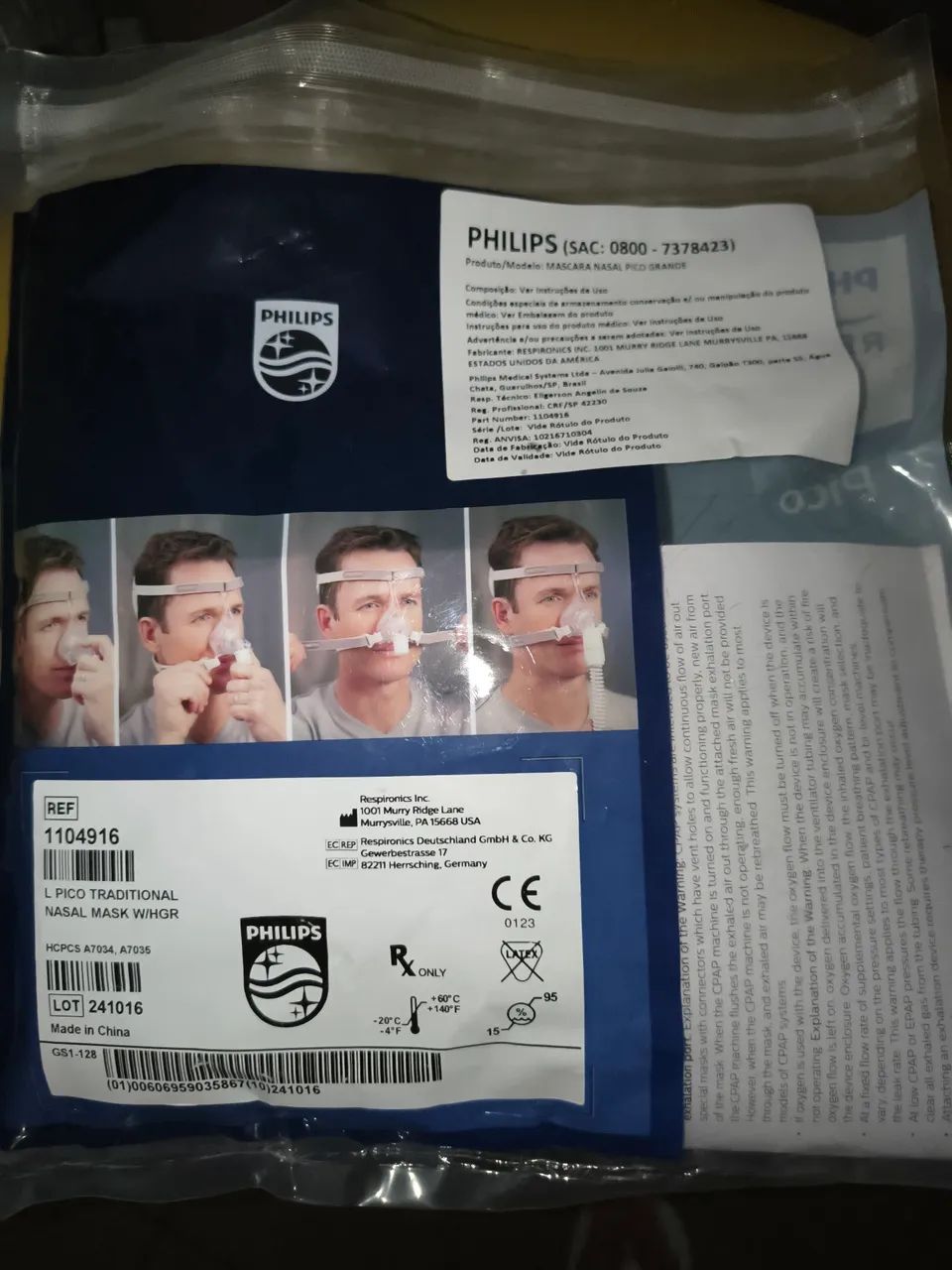 Máscara Nasal CEPAP PHILIPS RESPiRONICS - Foto 2