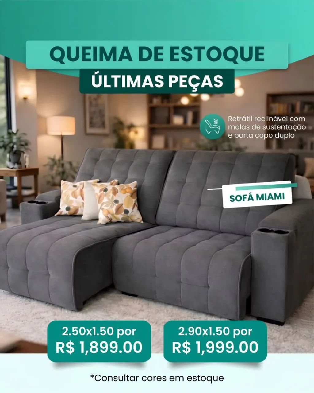 Sofás em liquidação 1599 - Foto 2