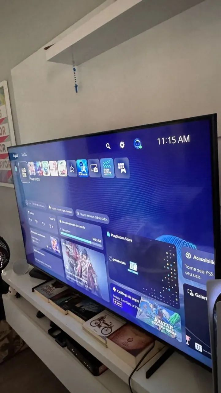 Smart TV Samsung 55° Polegadas 4k Crystal