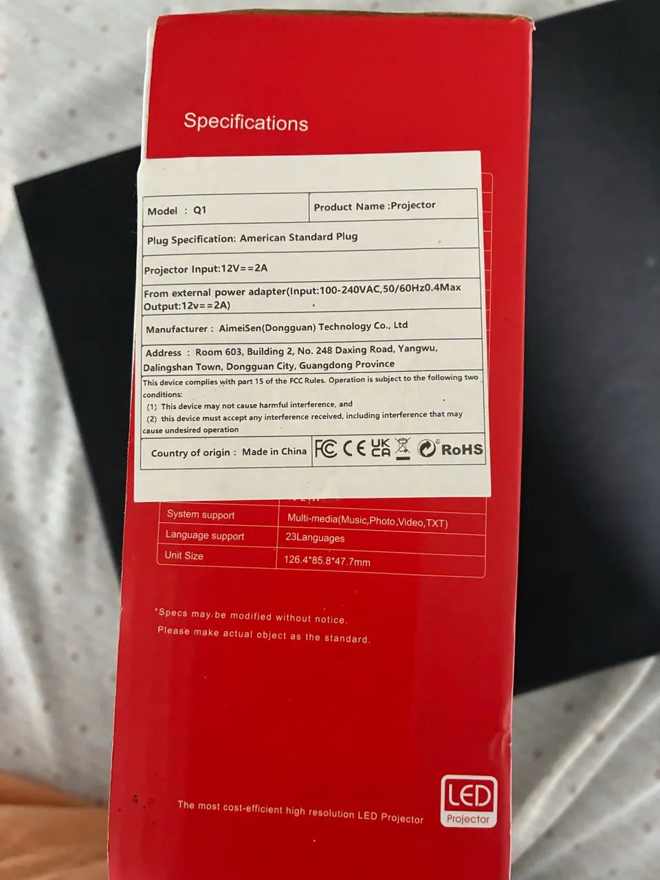 Mini Projetor LED Q1 - Compacto, Ideal para Filmes e Jogos - Foto 2
