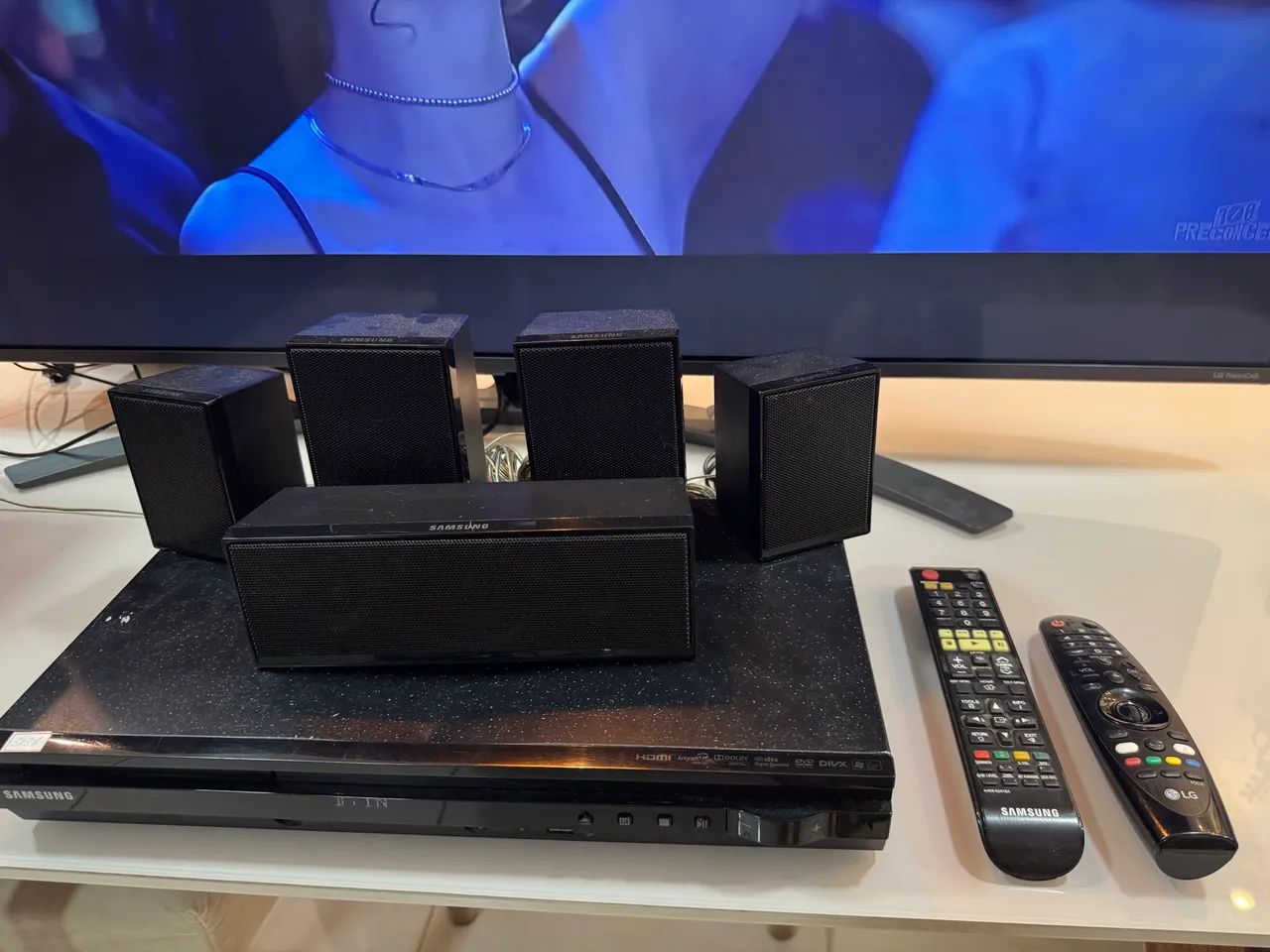Smart TV LG 55 Nanocell e Home theater Samsung - Foto 2