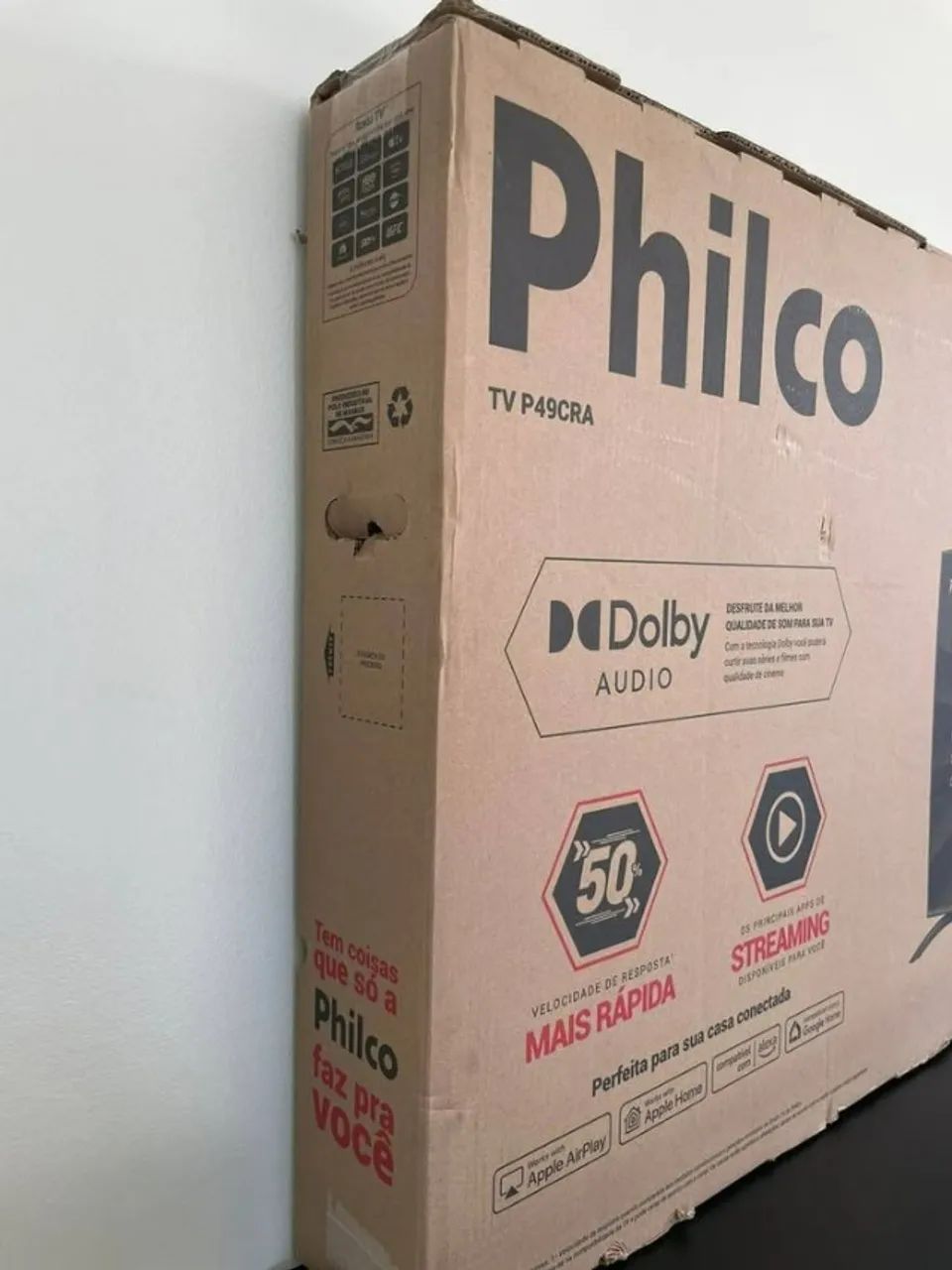 Smart TV Philco 49 Polegadas UHD 4K Roku Bivolt Nova Lacrada Faço entrega - Foto 2