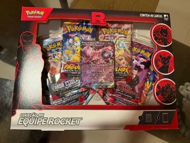 Kit box da Equipe Rocket - Persian, Nidoking e Mewtwo - Foto 4