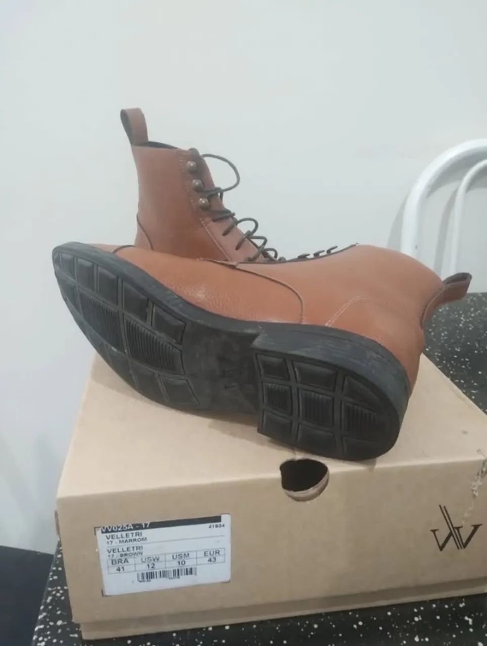 Bota masculina usada uma única vez - Foto 3