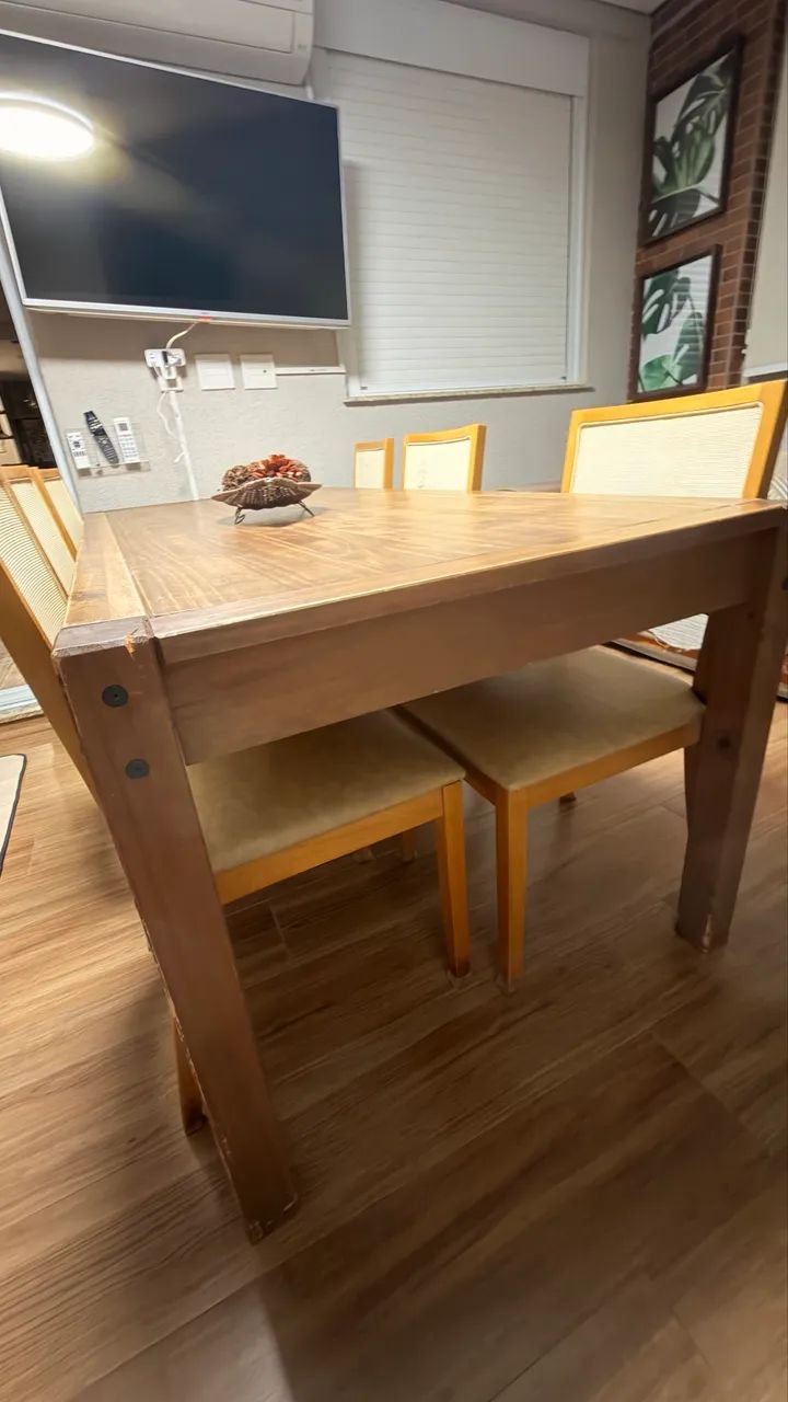 Conjunto mesa e cadeiras 6 lugares  - Foto 4