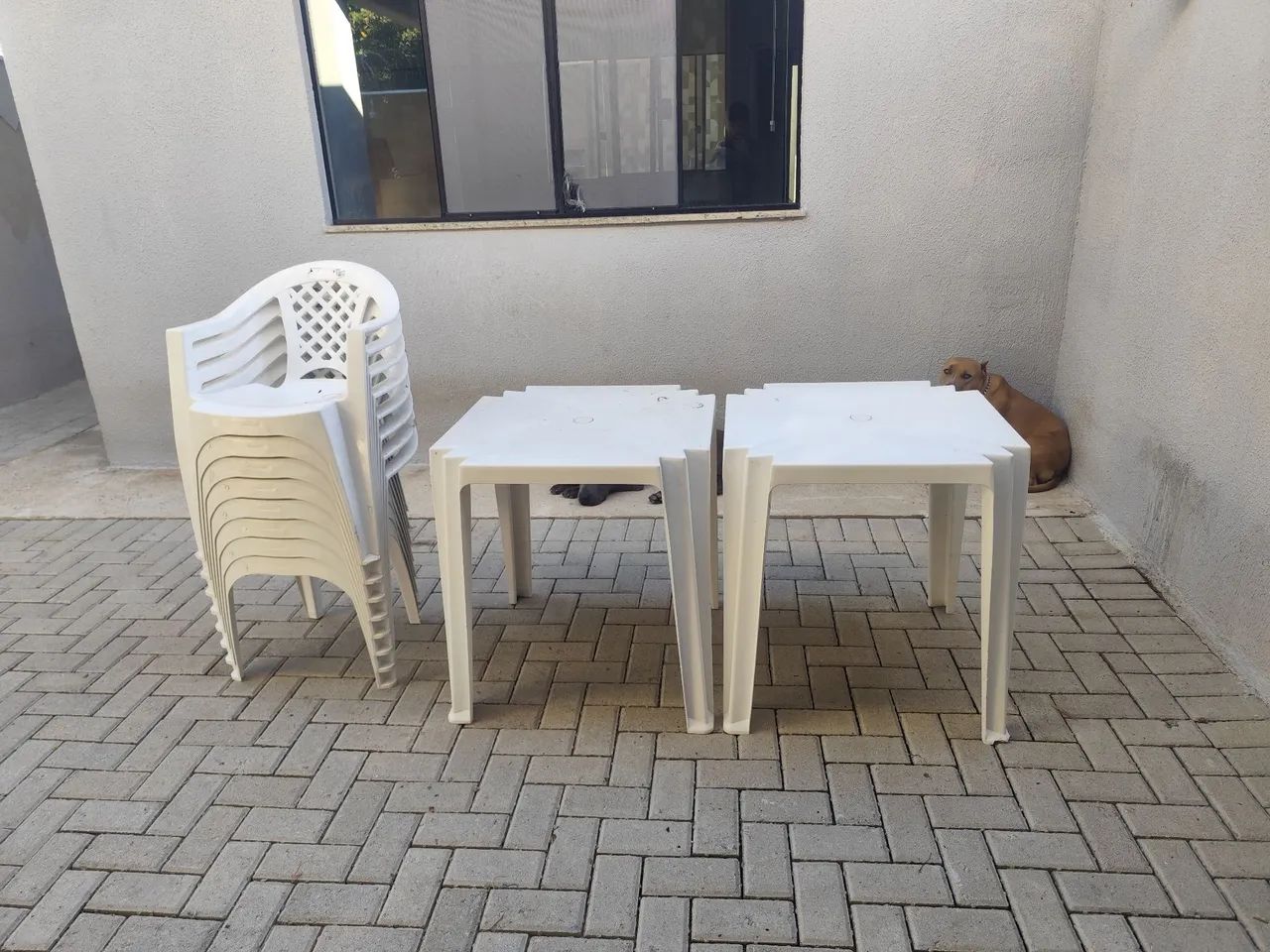 Mesa e cadeira de plástico Tramontina  - Foto 2