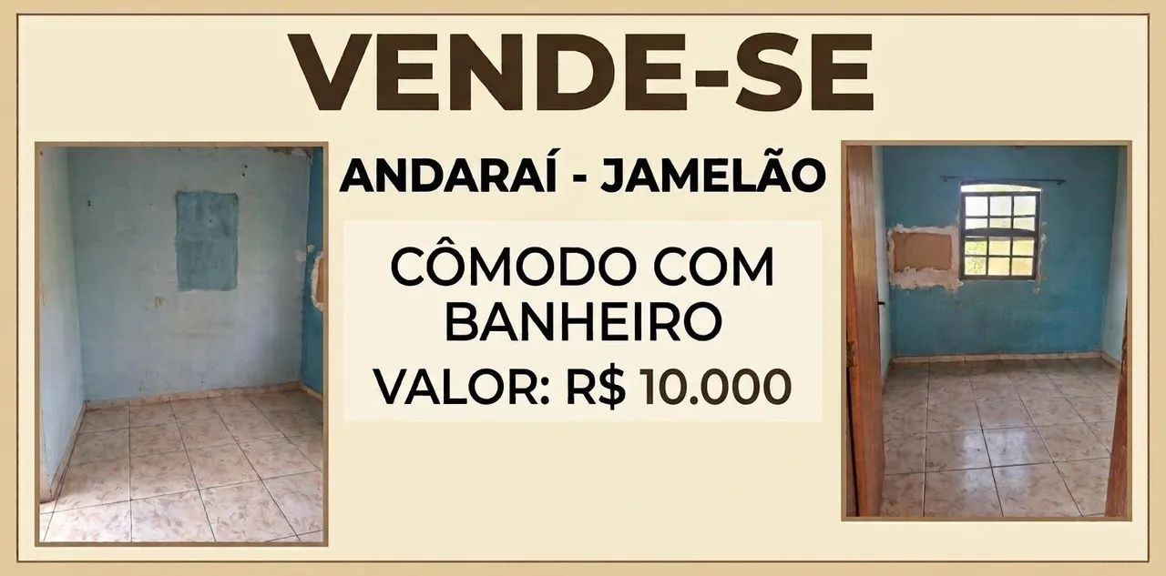 VENDE-SE 1 CÔMODO COM BANHEIRO 