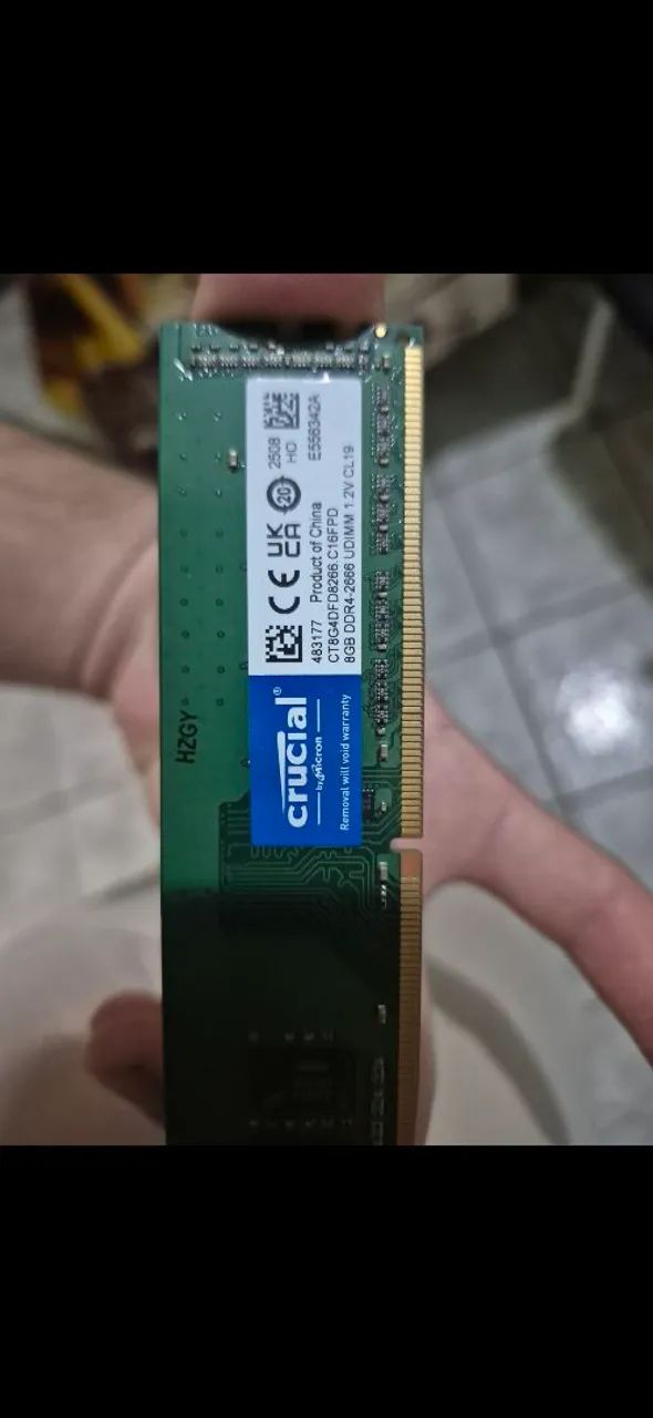 Memória RAM Crucial 8GB DDR4 2666MHz - Foto 2