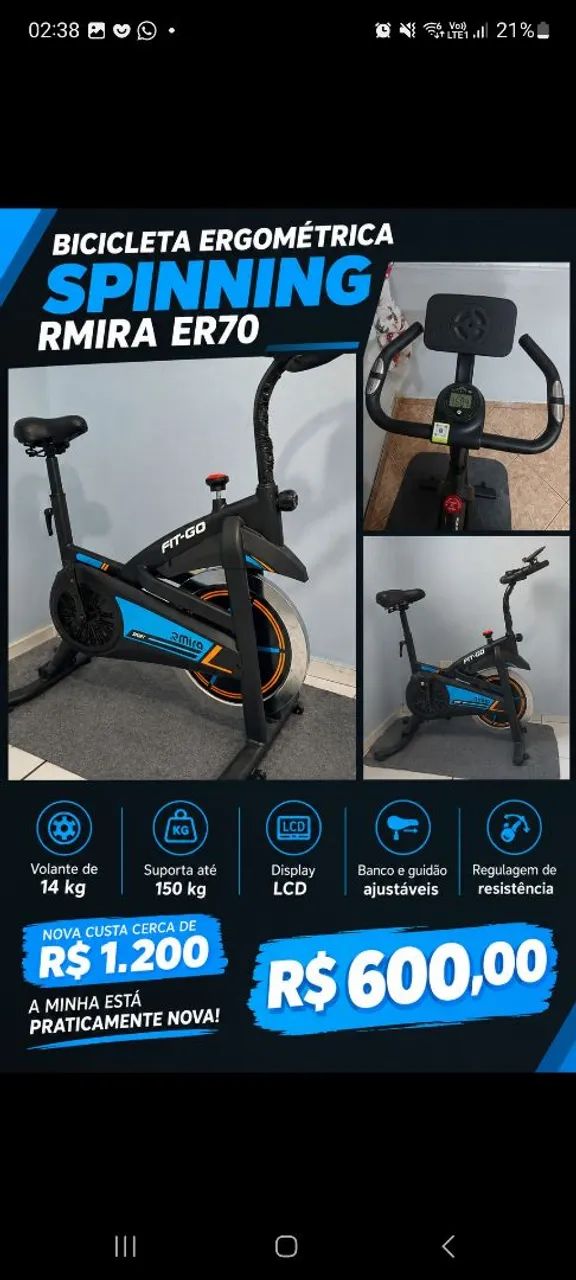 Bicicleta ergometrica 