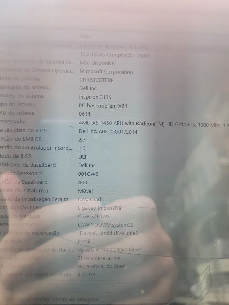 Notebook dell inspiron 3135 amd a6 4gb 500hd funcionando ok - Foto 3