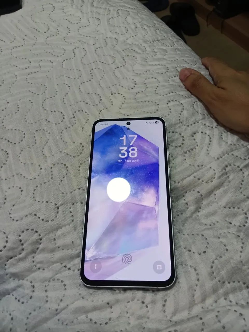 Galaxy a55 5g 8gb/256gb branco - Foto 2