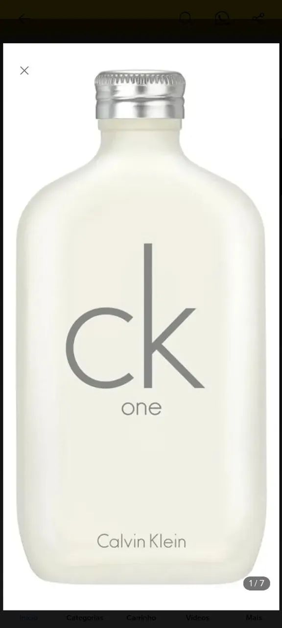 Perfume Ck one 200ml 