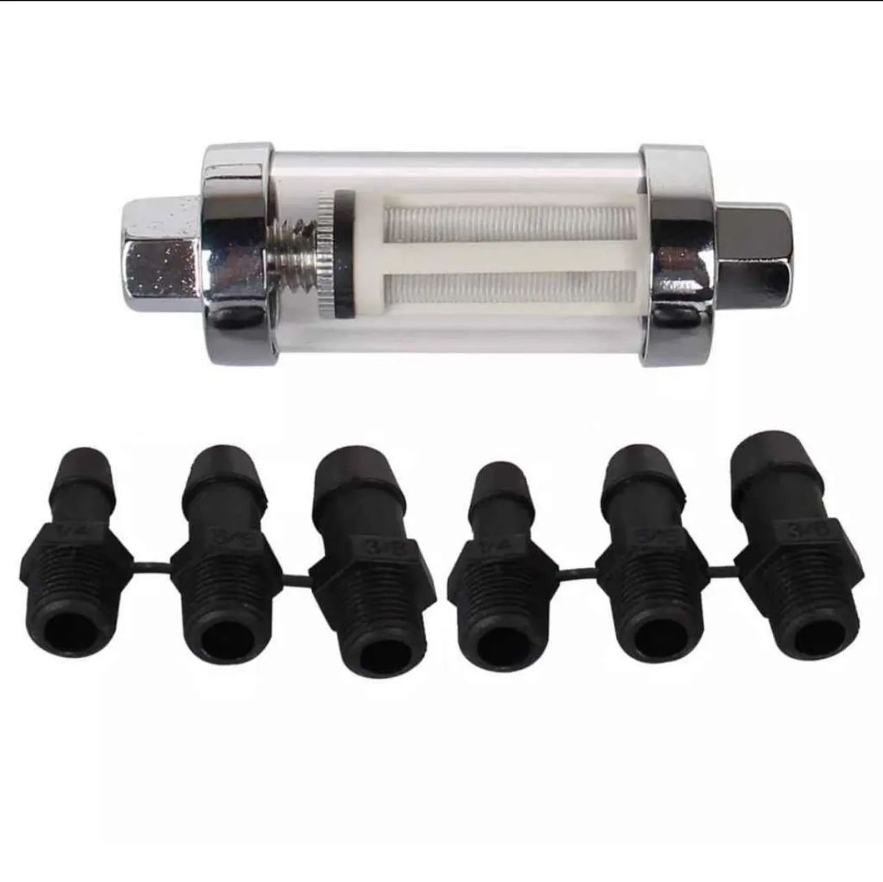 Filtro de Combustível em Linha Universal de vidro - Foto 2