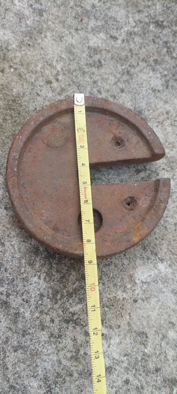 Antiguidade antigo enfeite uso decoração ferro fundido  - Foto 2