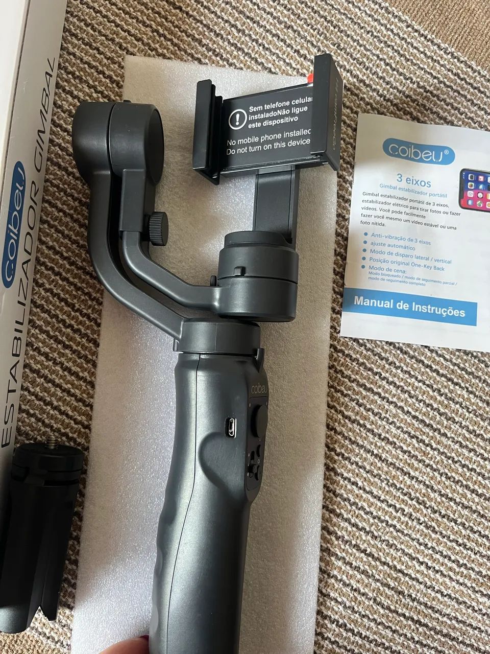 Estabilizador Gimbal H4 Para Smartphone Ios E Android - Foto 2